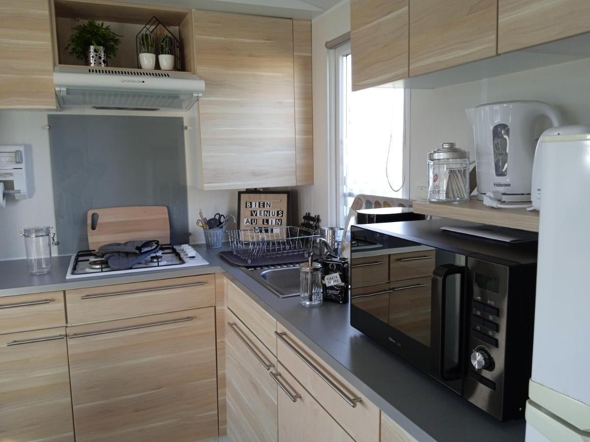 Mobil Home-Les Lins Bleus Biville-sur-Mer Экстерьер фото